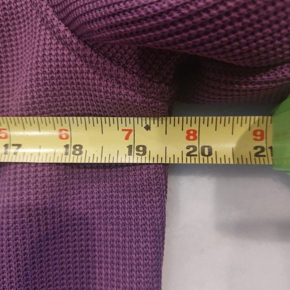 IZOD PERFORMX Purple Stretch Activewear Knit Zip Fleece Lined Jacket Size M - Picture 7 of 9